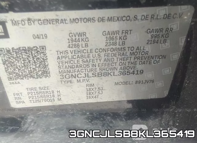 3GNCJLSB8KL365419 фото 10