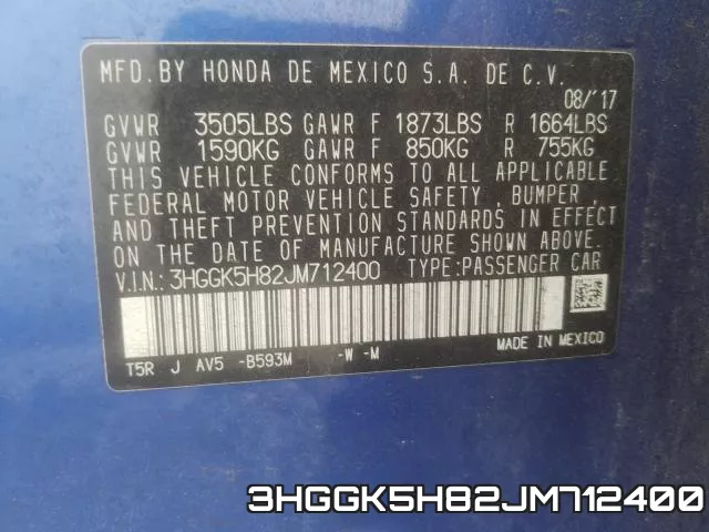 3HGGK5H82JM712400 фото 2