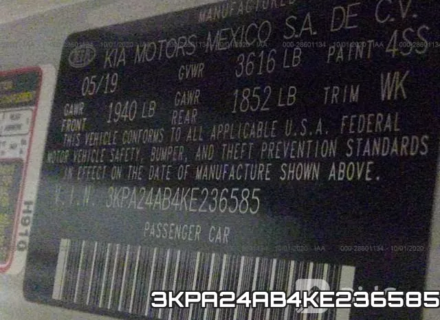 3KPA24AB4KE236585 фото 10