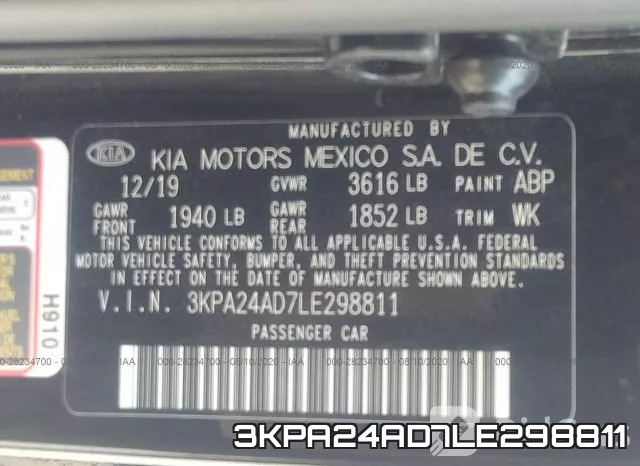 3KPA24AD7LE298811 фото 9