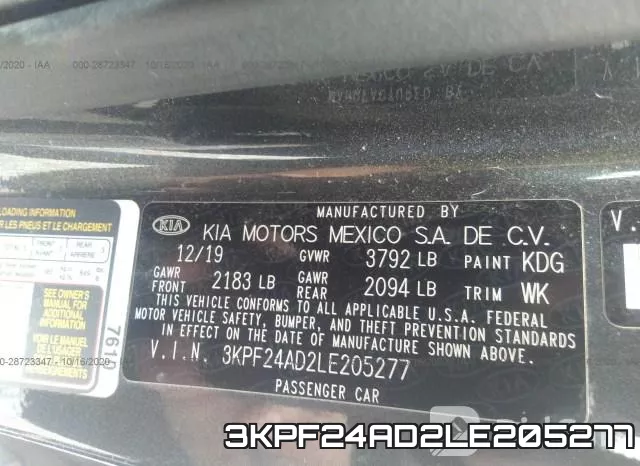 3KPF24AD2LE205277 фото 10