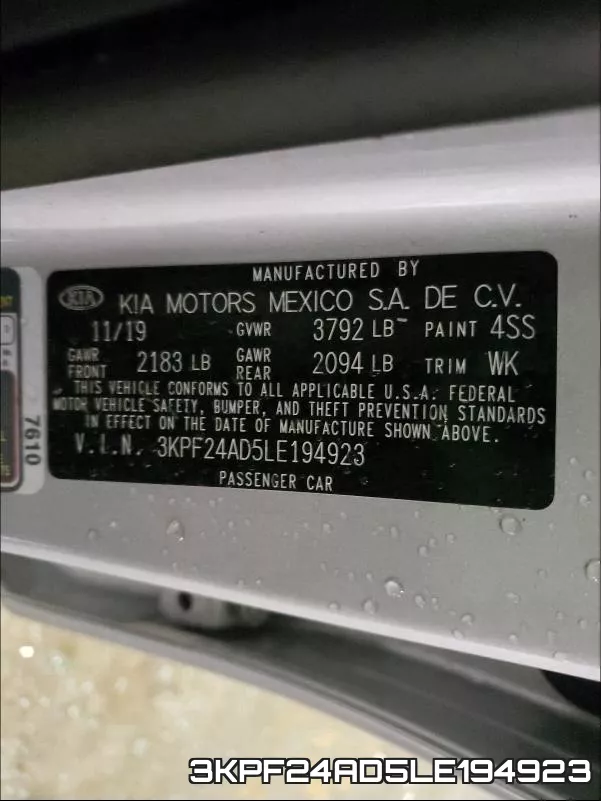 3KPF24AD5LE194923 фото 2