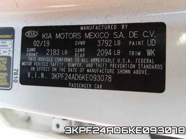 3KPF24AD6KE093078 фото 2