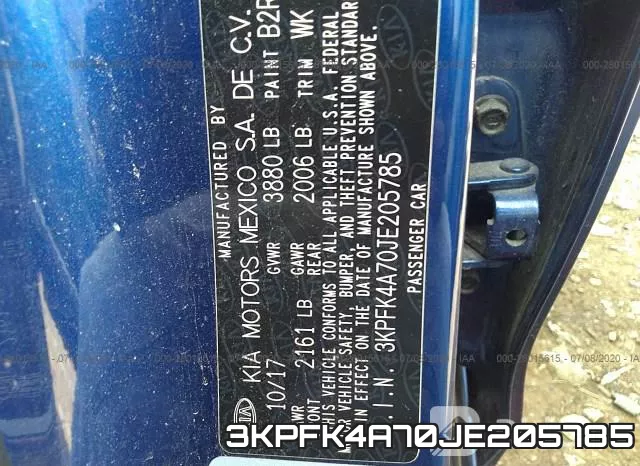 3KPFK4A70JE205785 фото 10