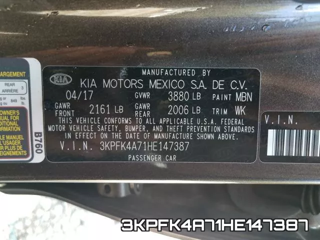 3KPFK4A71HE147387 фото 2