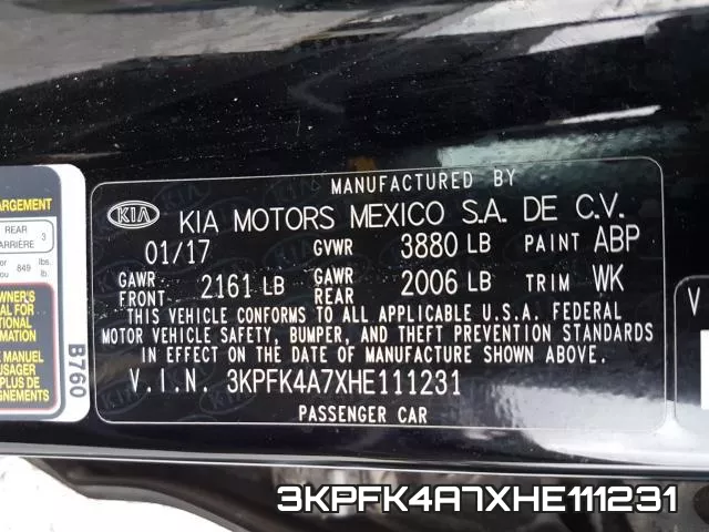 3KPFK4A7XHE111231 фото 2