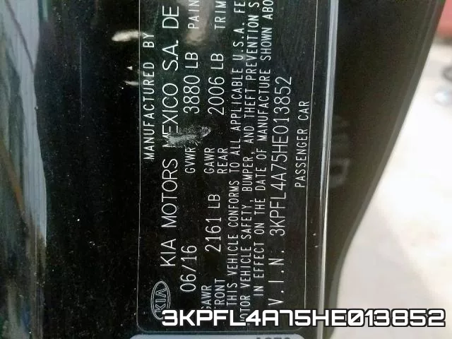3KPFL4A75HE013852 фото 2