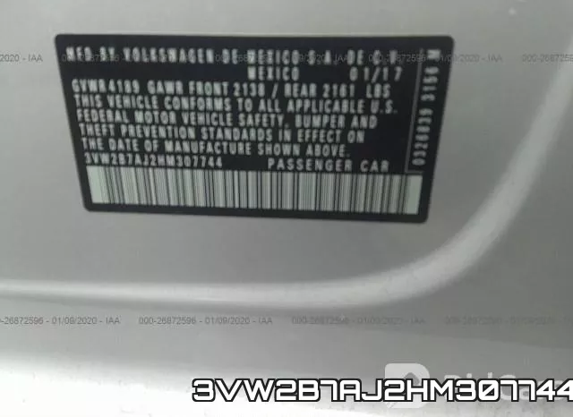 3VW2B7AJ2HM307744 фото 10