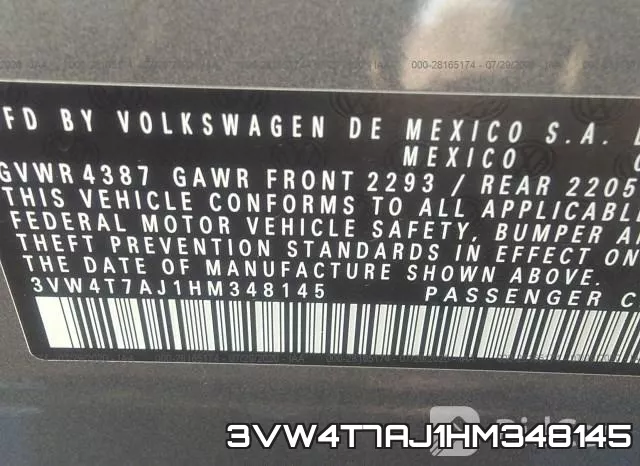 3VW4T7AJ1HM348145 фото 10