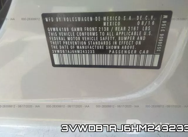 3VWDB7AJ6HM243233 фото 10