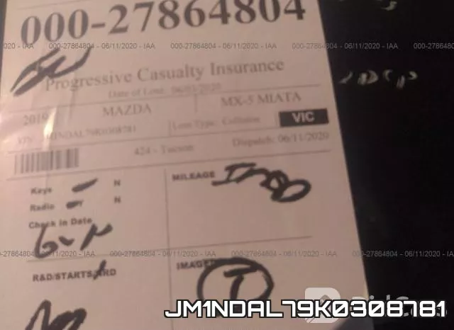 JM1NDAL79K0308781 фото 8