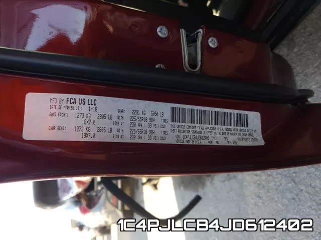 1C4PJLCB4JD612402 фото 2
