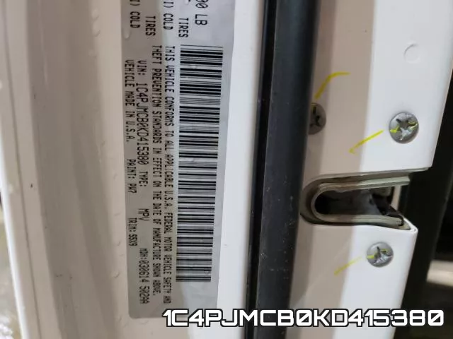 1C4PJMCB0KD415380 фото 2
