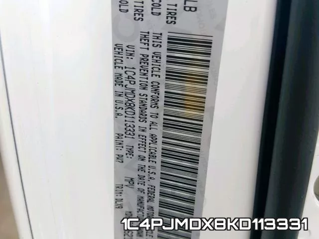 1C4PJMDX8KD113331 фото 2