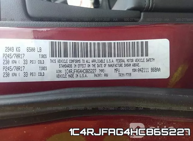 1C4RJFAG4HC865227 фото 10