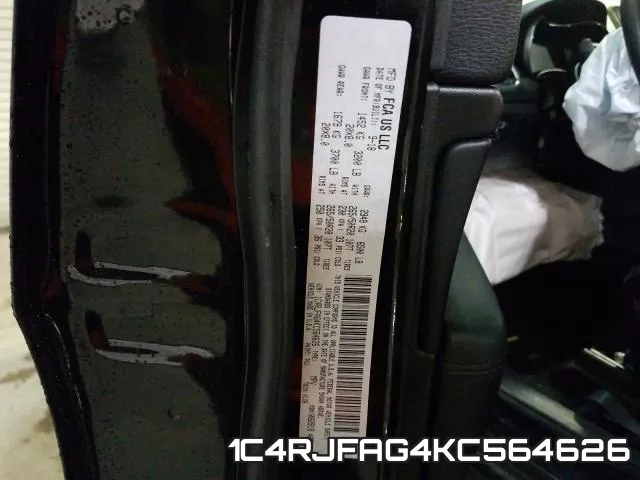 1C4RJFAG4KC564626 фото 2