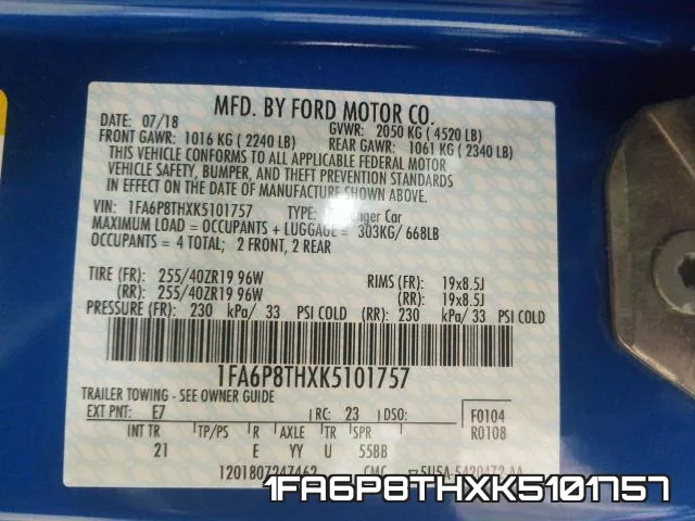1FA6P8THXK5101757 фото 2