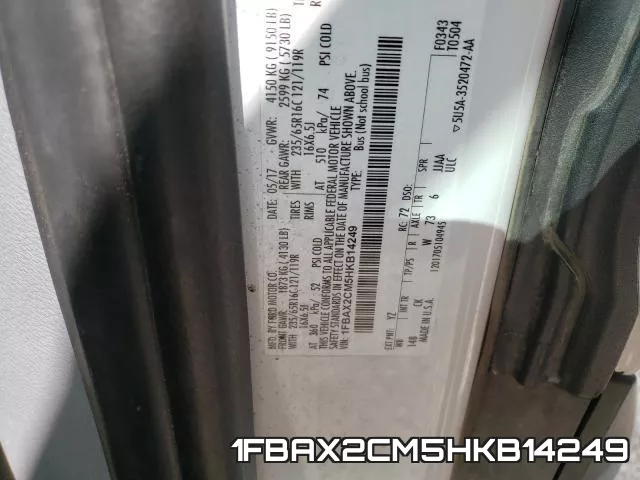 1FBAX2CM5HKB14249 фото 2