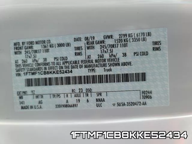 1FTMF1CB8KKE52434 фото 2