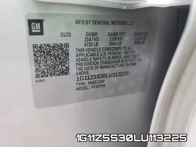 1G11Z5S30LU113225 фото 2