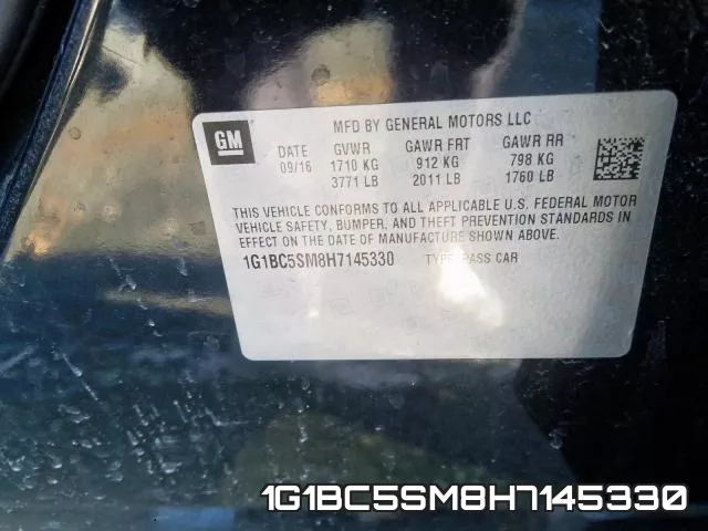 1G1BC5SM8H7145330 фото 2