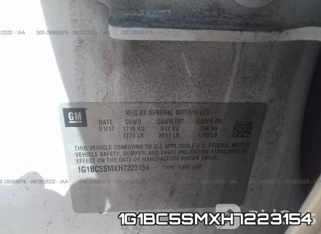 1G1BC5SMXH7223154 фото 10
