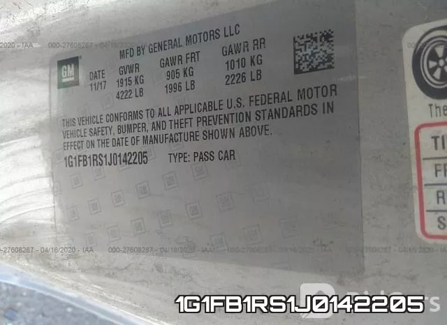 1G1FB1RS1J0142205 фото 10