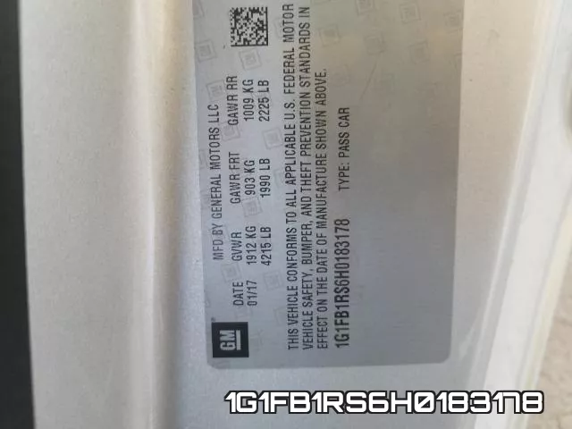 1G1FB1RS6H0183178 фото 2