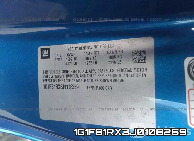 1G1FB1RX3J0108259 фото 10