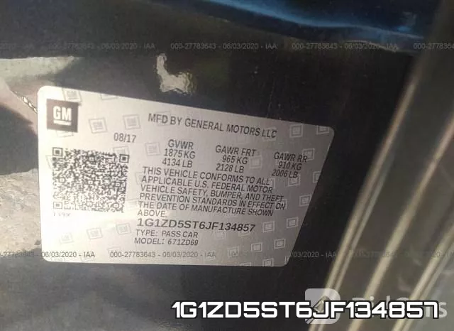 1G1ZD5ST6JF134857 фото 10