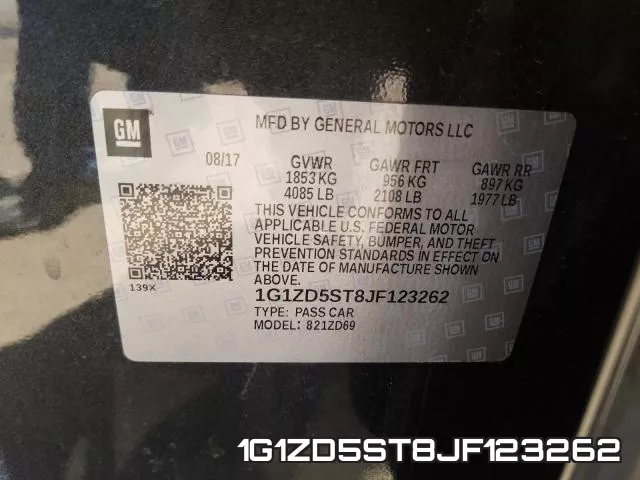 1G1ZD5ST8JF123262 фото 2