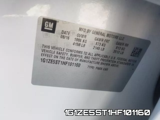 1G1ZE5ST1HF101160 фото 2