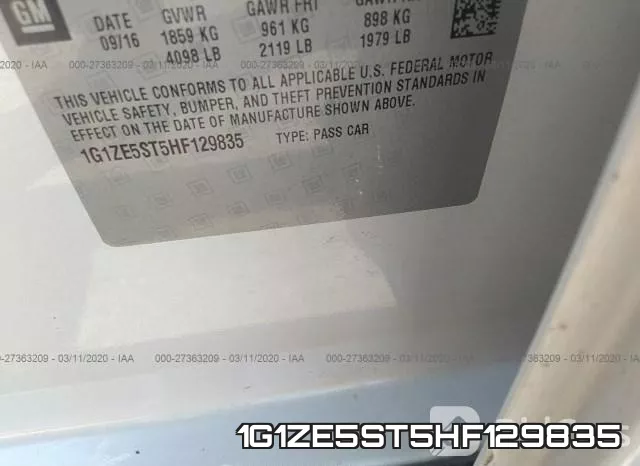 1G1ZE5ST5HF129835 фото 9