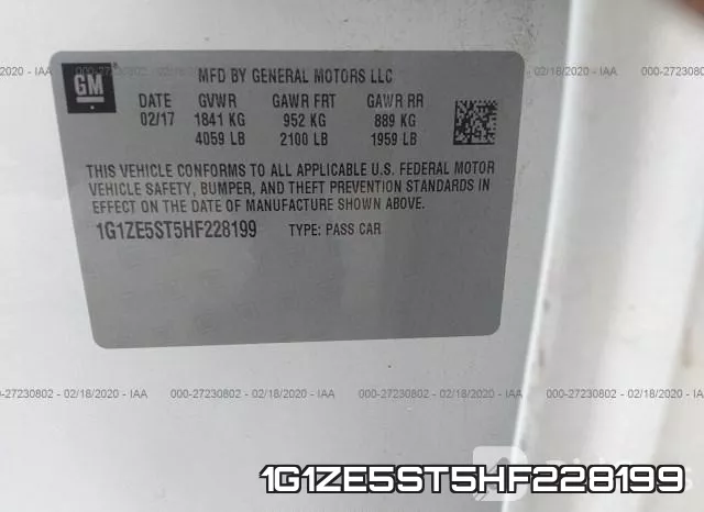 1G1ZE5ST5HF228199 фото 10