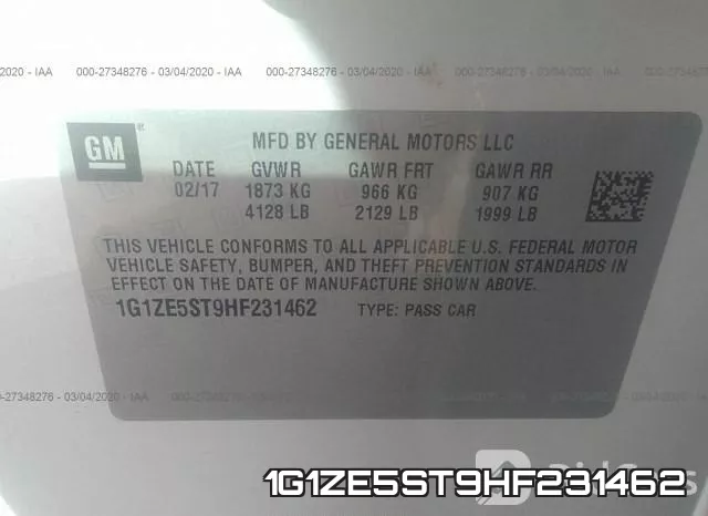 1G1ZE5ST9HF231462 фото 10