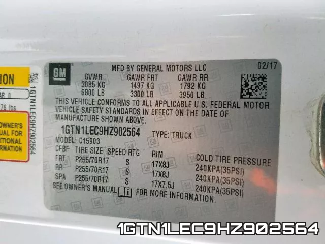 1GTN1LEC9HZ902564 фото 2