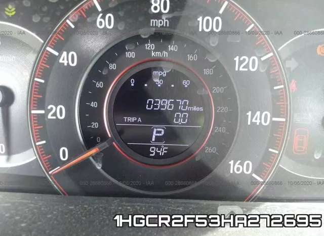 1HGCR2F53HA272695 фото 8