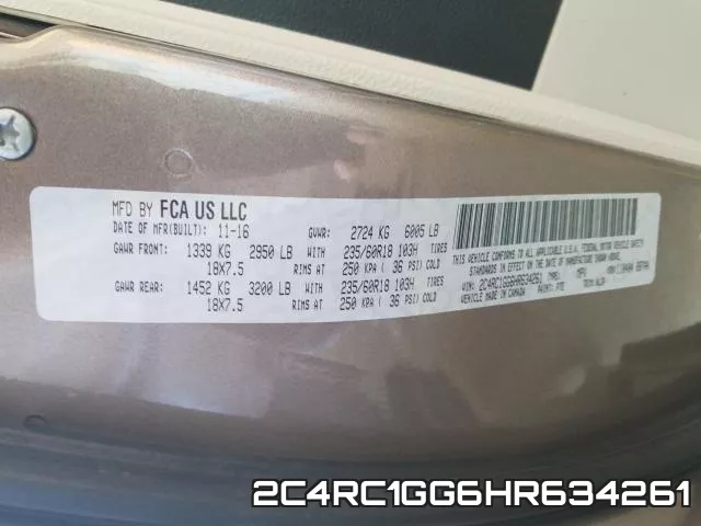 2C4RC1GG6HR634261 фото 2
