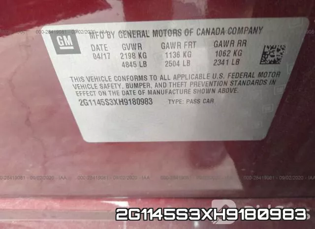 2G1145S3XH9180983 фото 10