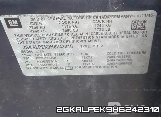 2GKALPEK9H6242310 фото 10
