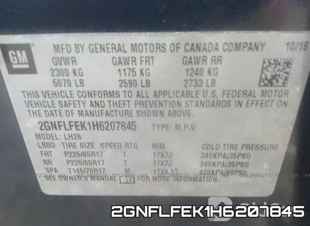 2GNFLFEK1H6207845 фото 10