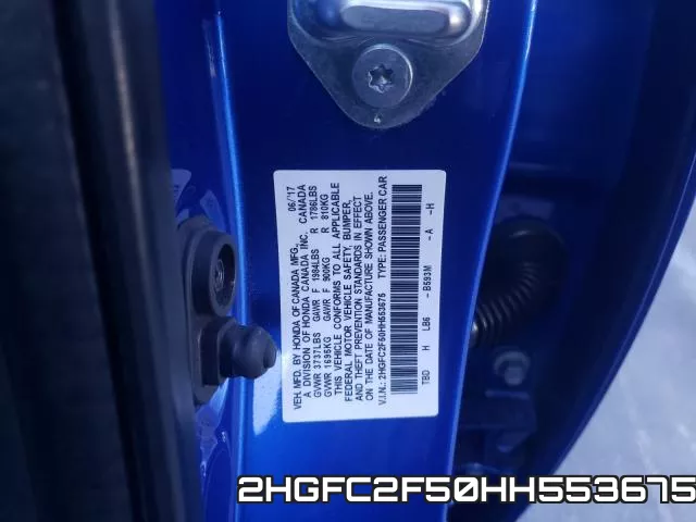 2HGFC2F50HH553675 фото 2