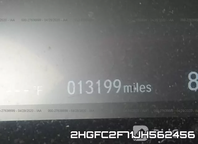 2HGFC2F71JH562456 фото 8