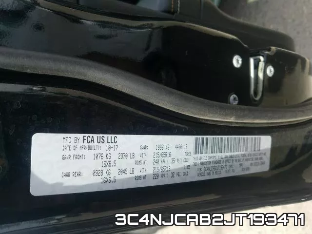 3C4NJCAB2JT193471 фото 2
