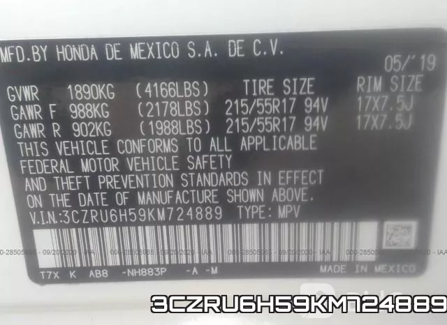 3CZRU6H59KM724889 фото 10