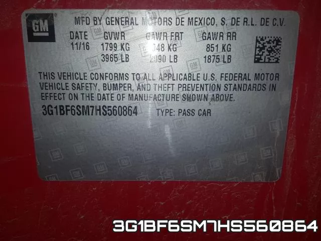 3G1BF6SM7HS560864 фото 2