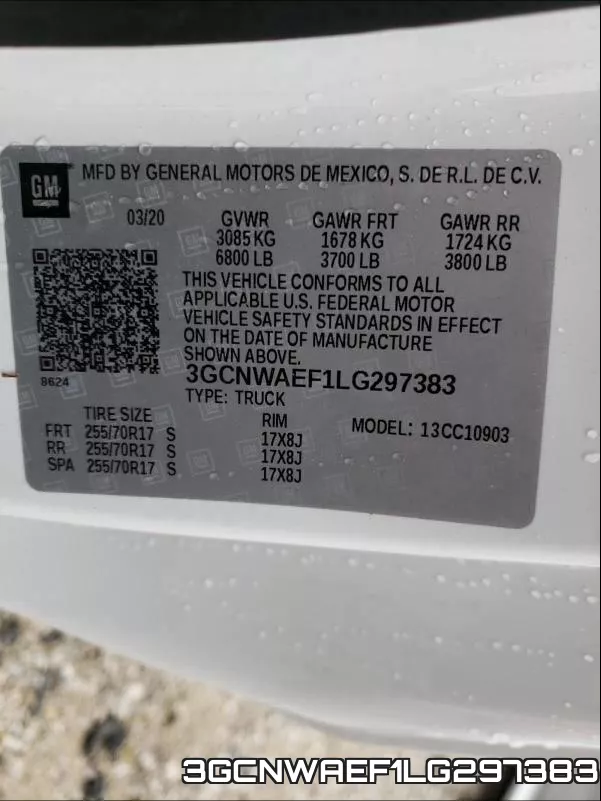 3GCNWAEF1LG297383 фото 2