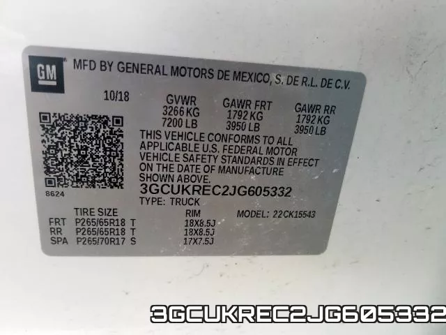 3GCUKREC2JG605332 фото 2
