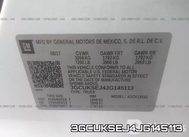 3GCUKSEJ4JG145113 фото 9