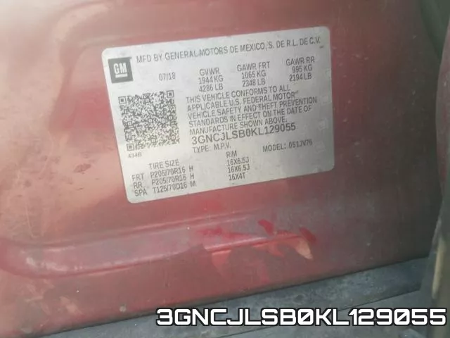 3GNCJLSB0KL129055 фото 2